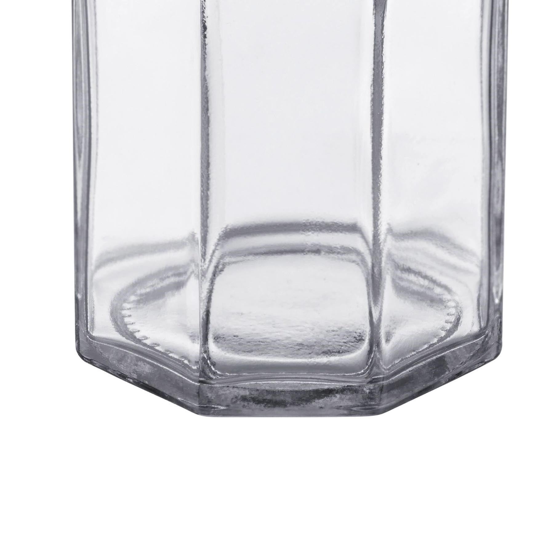 Sechseckige 270ml Gläser im praktischen 6er Set von Westmark, mit Deckel, ideal für die Aufbewahrung und Präsentation von Lebensmitteln.
