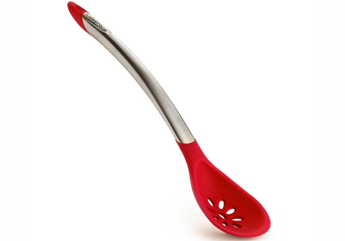 Löffel gelocht 30.5cm Edelstahl/Kunststoff Rot in Rot präsentiert im Onlineshop von KAQTU Design AG. Küchenhelfer ist von Cuisipro