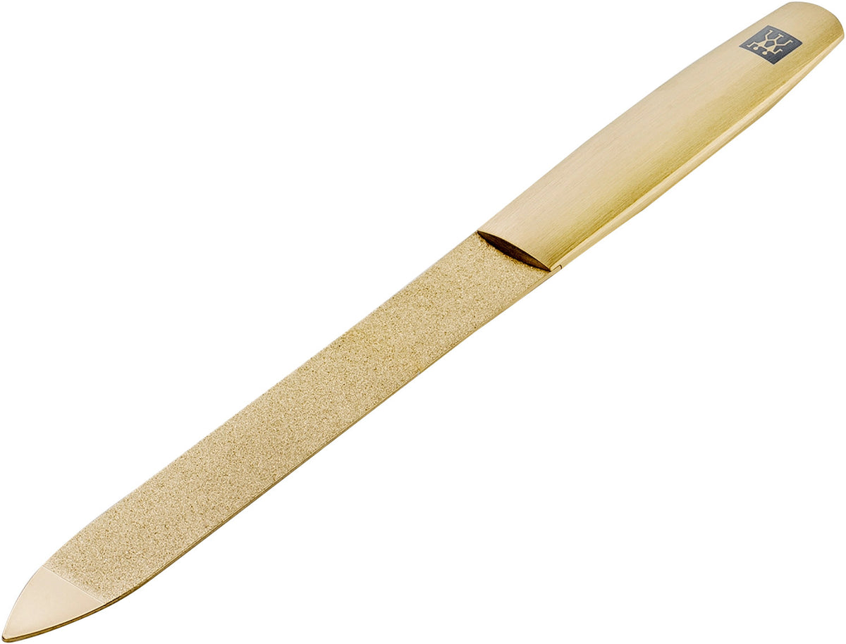TWINOX Gold Edition, Saphir-Nagelfeile, 130mm in Gold präsentiert im Onlineshop von KAQTU Design AG. Körperpflege ist von Zwilling Beauty
