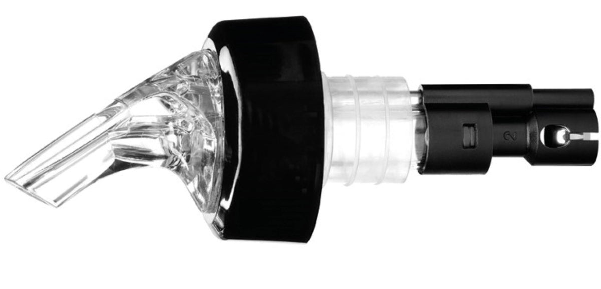 Posi Pour bedruckt weiss 4cl in Transparent präsentiert im Onlineshop von KAQTU Design AG. Barzubehör ist von Westmark