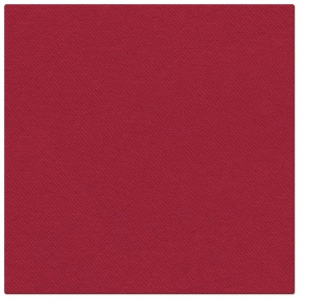 Servietten Dinner 50x Unifarbe bordeaux, 40x40cm in Rot präsentiert im Onlineshop von KAQTU Design AG. Servietten ist von PAW