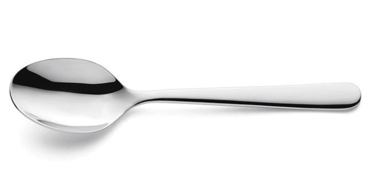 Lido Menülöffel 18/10, hochglänzend in Silber präsentiert im Onlineshop von KAQTU Design AG. Geschirr ist von Amefa