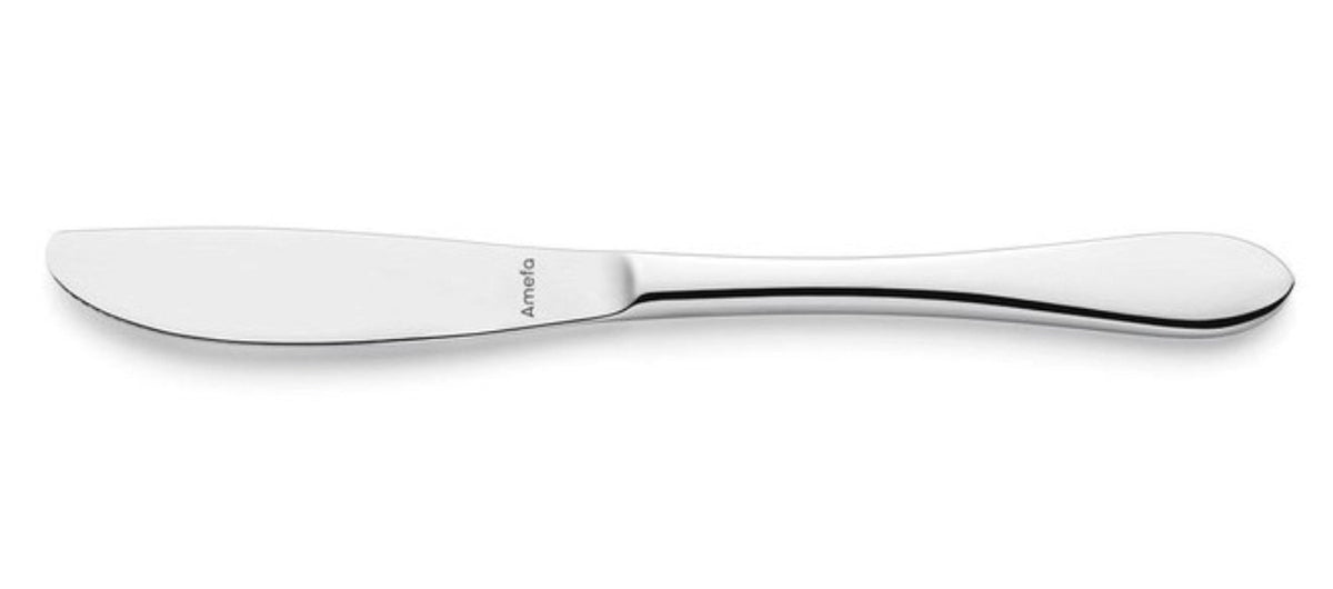 Chopin Menümesser rfr., hochglänzend in Silber präsentiert im Onlineshop von KAQTU Design AG. Besteck ist von Amefa