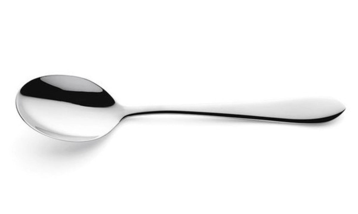Chopin Dessertlöffel 18/10, hochglänzend in Silber präsentiert im Onlineshop von KAQTU Design AG. Besteck ist von Amefa