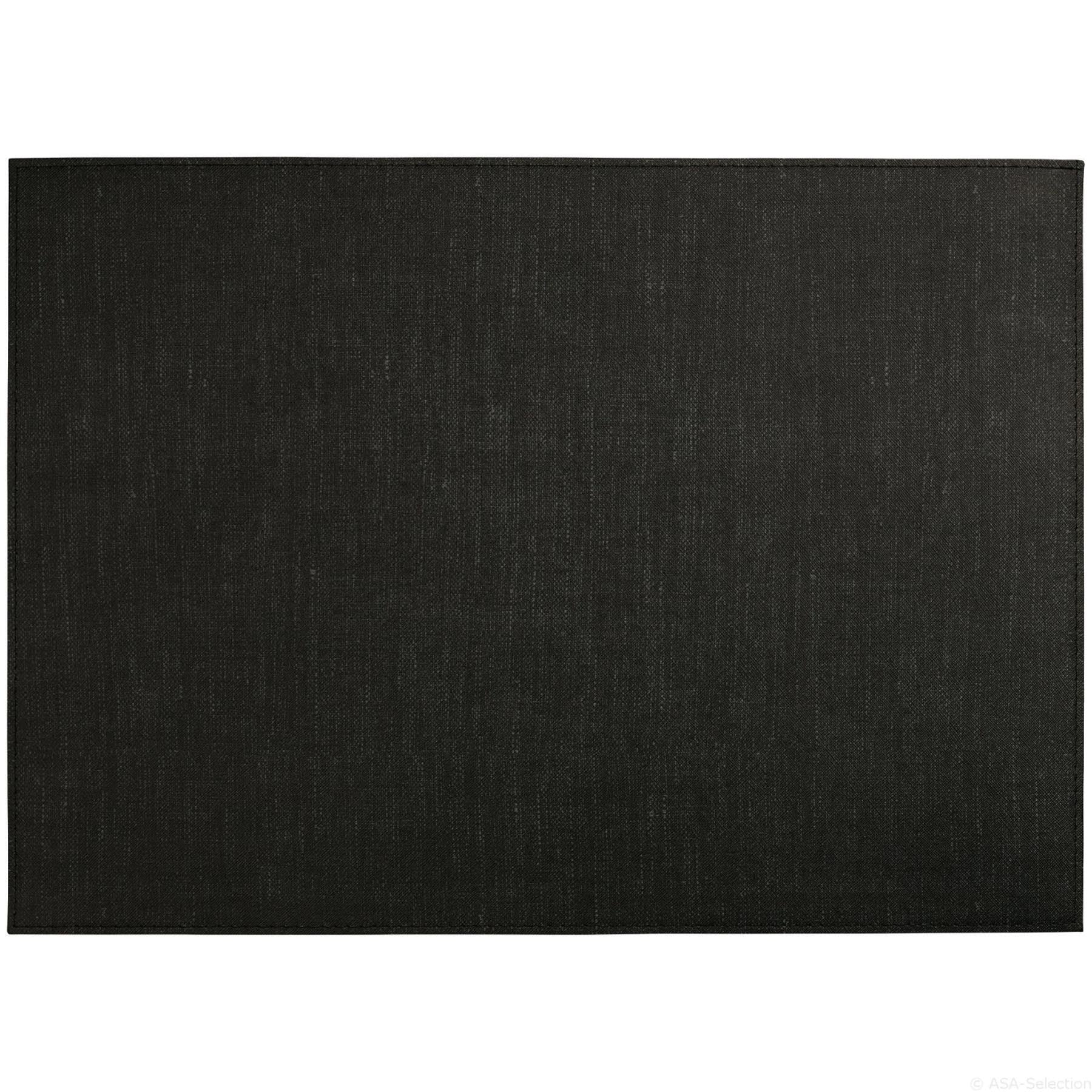 PVC Linen Optic Tischset 33x46cm shadow in Schwarz präsentiert im Onlineshop von KAQTU Design AG. Tischset ist von ASA Selection