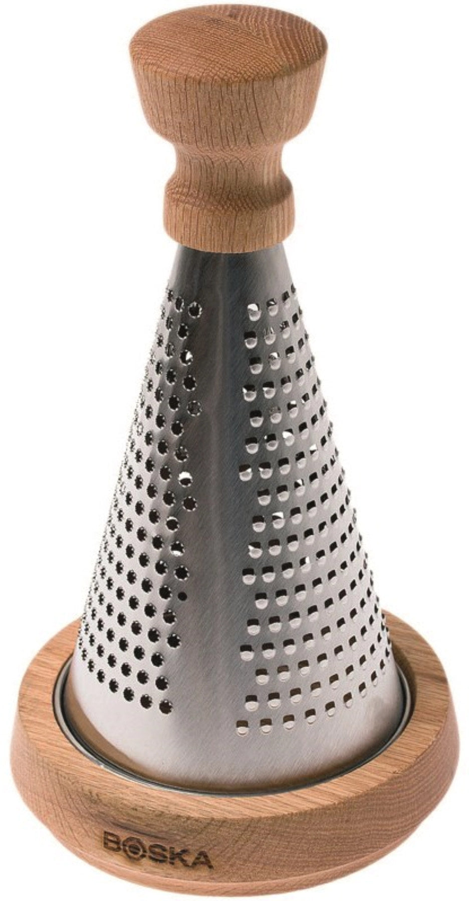 Tischreibe Oslo silber Edelst. Europ. Eiche 150x150x270 in Braun präsentiert im Onlineshop von KAQTU Design AG. Küchenhelfer ist von Boska