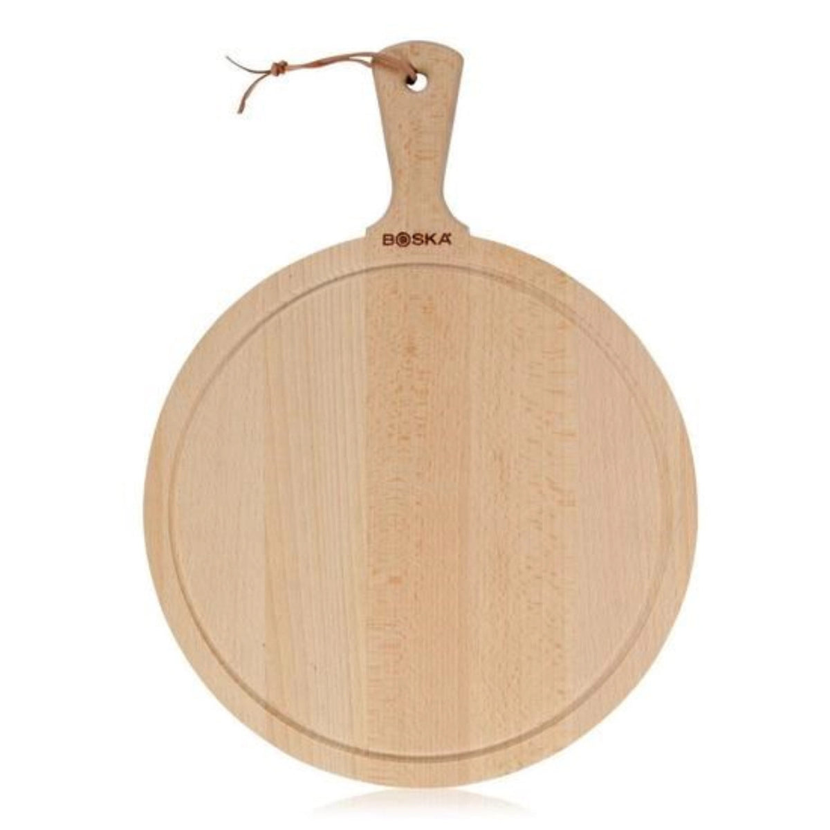 Servierbrett Rund Amigo L braun Buche geölt 445x330x20mm in Braun präsentiert im Onlineshop von KAQTU Design AG. Tablett ist von Boska