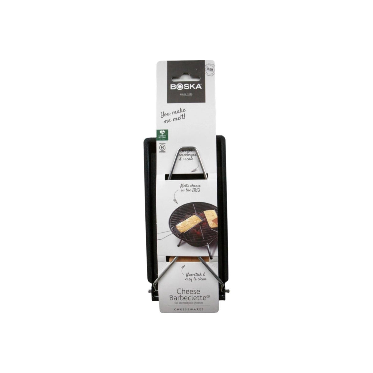 Cheese Barbeclette® schwarz Edelst. Plastik Stahl 270x90x10 in Schwarz präsentiert im Onlineshop von KAQTU Design AG. Fondue/Raclette ist von Boska