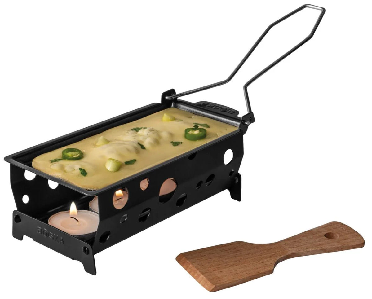 Partycl.® ToGo Milano schwarz Edelst. Pla. Stahl 185x95x45 in Schwarz präsentiert im Onlineshop von KAQTU Design AG. Fondue/Raclette ist von Boska