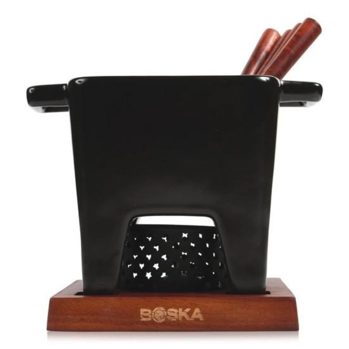Tapas Fondue Nero L 400ml in Schwarz präsentiert im Onlineshop von KAQTU Design AG. Fondue/Raclette ist von Boska