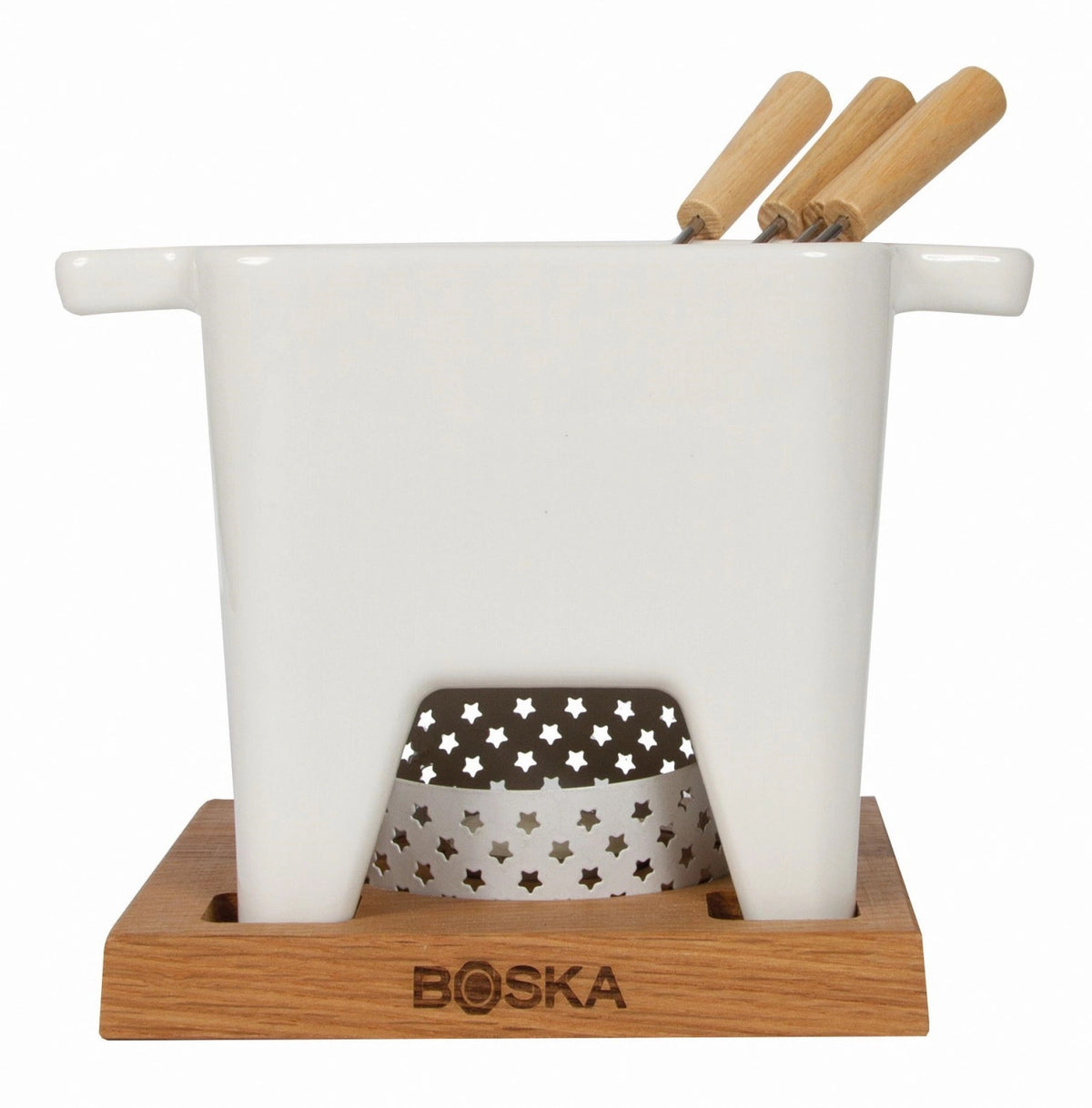 Tapas Fondue Bianco L 600ml in Weiss präsentiert im Onlineshop von KAQTU Design AG. Fondue/Raclette ist von Boska