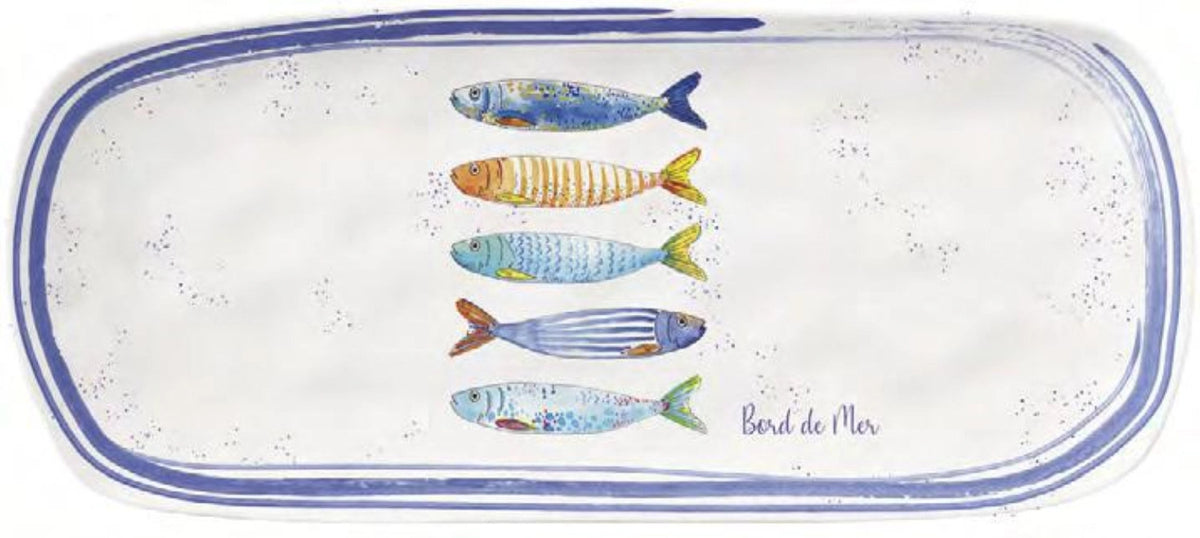 Bord de Mer, Servierplatte, 40x17.5cm in Blau präsentiert im Onlineshop von KAQTU Design AG. Platte ist von Easy Life