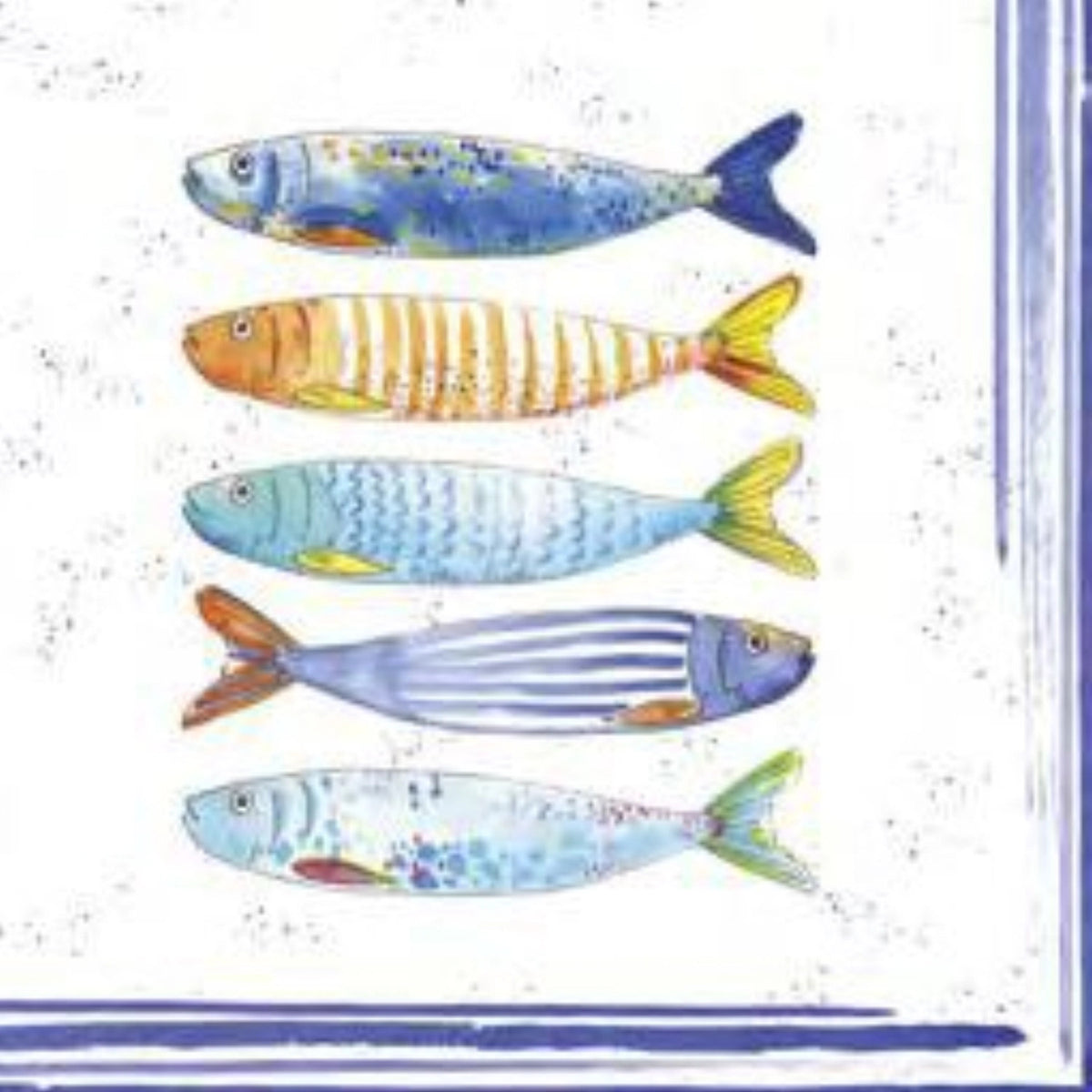 Bord de Mer Servietten 20 Stk., 33x33cm in Blau präsentiert im Onlineshop von KAQTU Design AG. Servietten ist von Easy Life