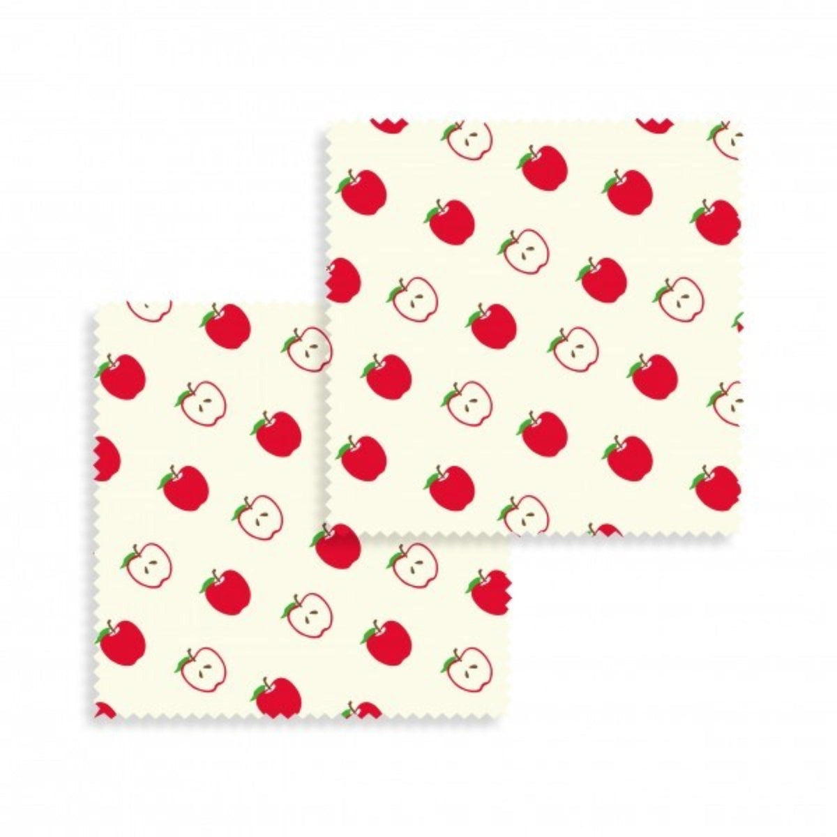 2er Set Bienenwachs Wraps  Apfel 20x20cm in Mehrfarbig präsentiert im Onlineshop von KAQTU Design AG. Küchenhelfer ist von Nuts Innovations