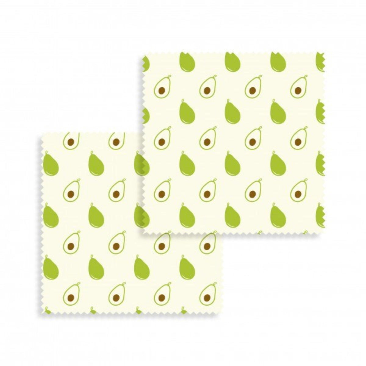 2er Set Bienenwachs Wraps  Avocado 20x20cm in Mehrfarbig präsentiert im Onlineshop von KAQTU Design AG. Küchenhelfer ist von Nuts Innovations