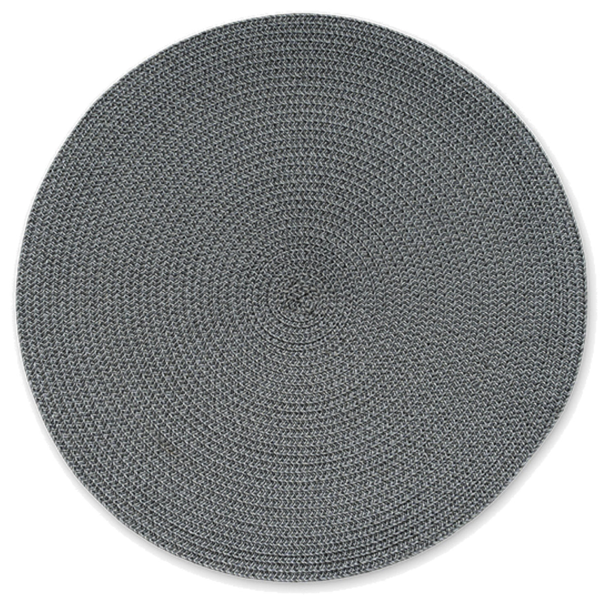 Tischset rund, dunkelgrau, 38 cm in Silber präsentiert im Onlineshop von KAQTU Design AG. Tischset ist von Continenta