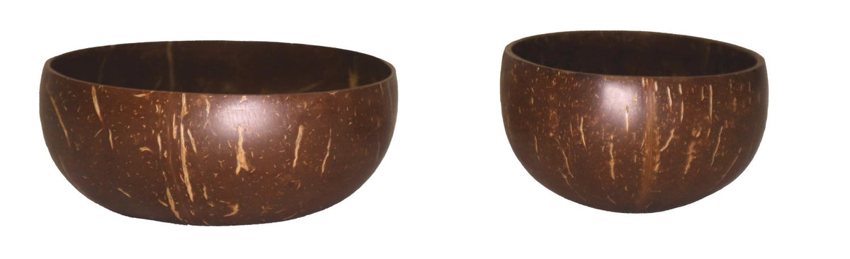 2er Set Kokosnuss Schale in Braun präsentiert im Onlineshop von KAQTU Design AG. Zutaten ist von Nuts Innovations