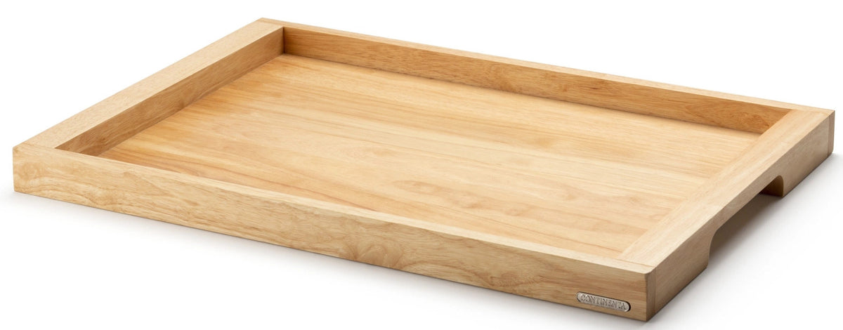 Gummibaum Tablett, 59x40x4.3 cm in Braun präsentiert im Onlineshop von KAQTU Design AG. Tablett ist von Continenta
