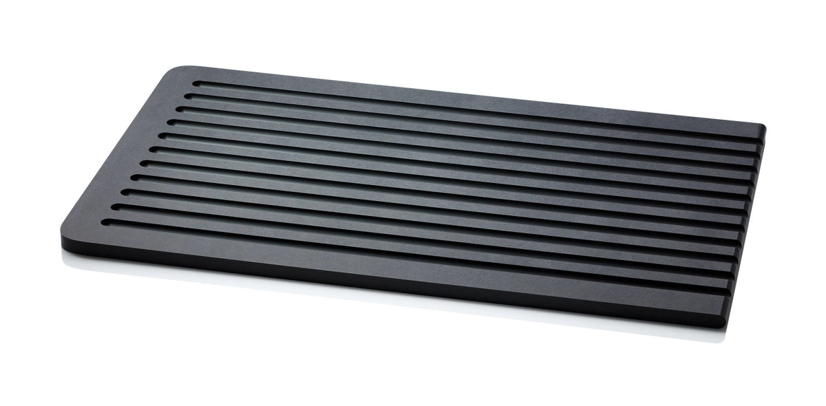 Duracore Brotschneidebrett m. Saftrille, schwarz, 38.5x23.5x in Schwarz präsentiert im Onlineshop von KAQTU Design AG. Schneidbrett ist von Continenta