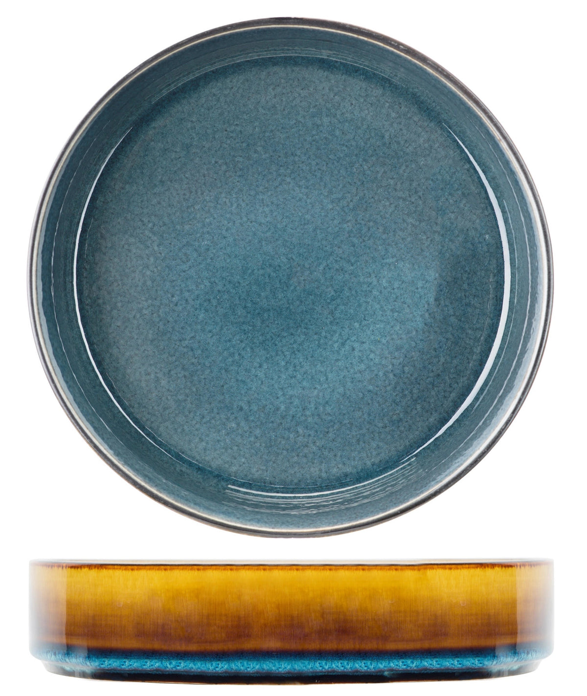 Quintana blue Suppenteller, Ø 19.5x5.2cm in Blau präsentiert im Onlineshop von KAQTU Design AG. Teller ist von Cosy & Trendy