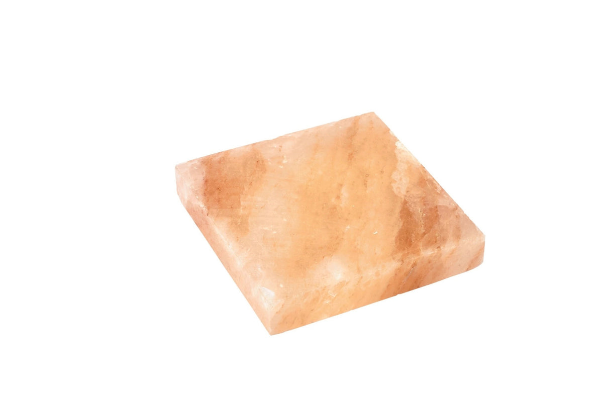 Salzplatte quadratisch, 20x20x3 cm in Orange präsentiert im Onlineshop von KAQTU Design AG. Platte ist von Cosy & Trendy