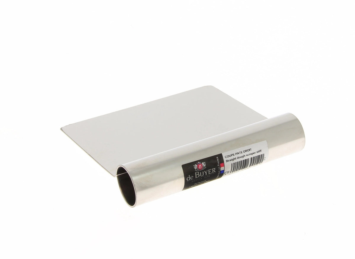 Teigspachtel gerade 12x9cm, Edelstahl in Silber präsentiert im Onlineshop von KAQTU Design AG. Backutensilien ist von de Buyer