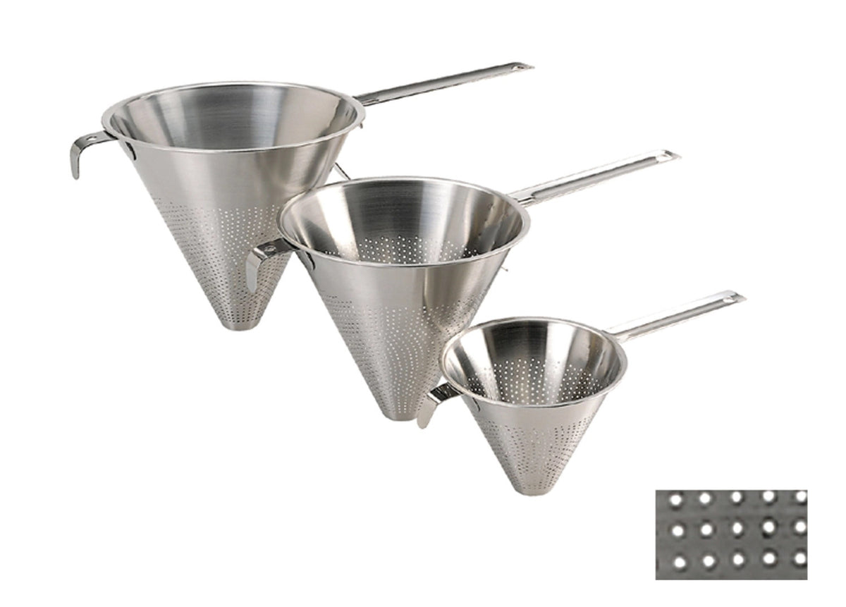 Spitzsieb Ø 18.5cm, Perforierung 1.5mm in Silber präsentiert im Onlineshop von KAQTU Design AG. Küchensieb ist von de Buyer