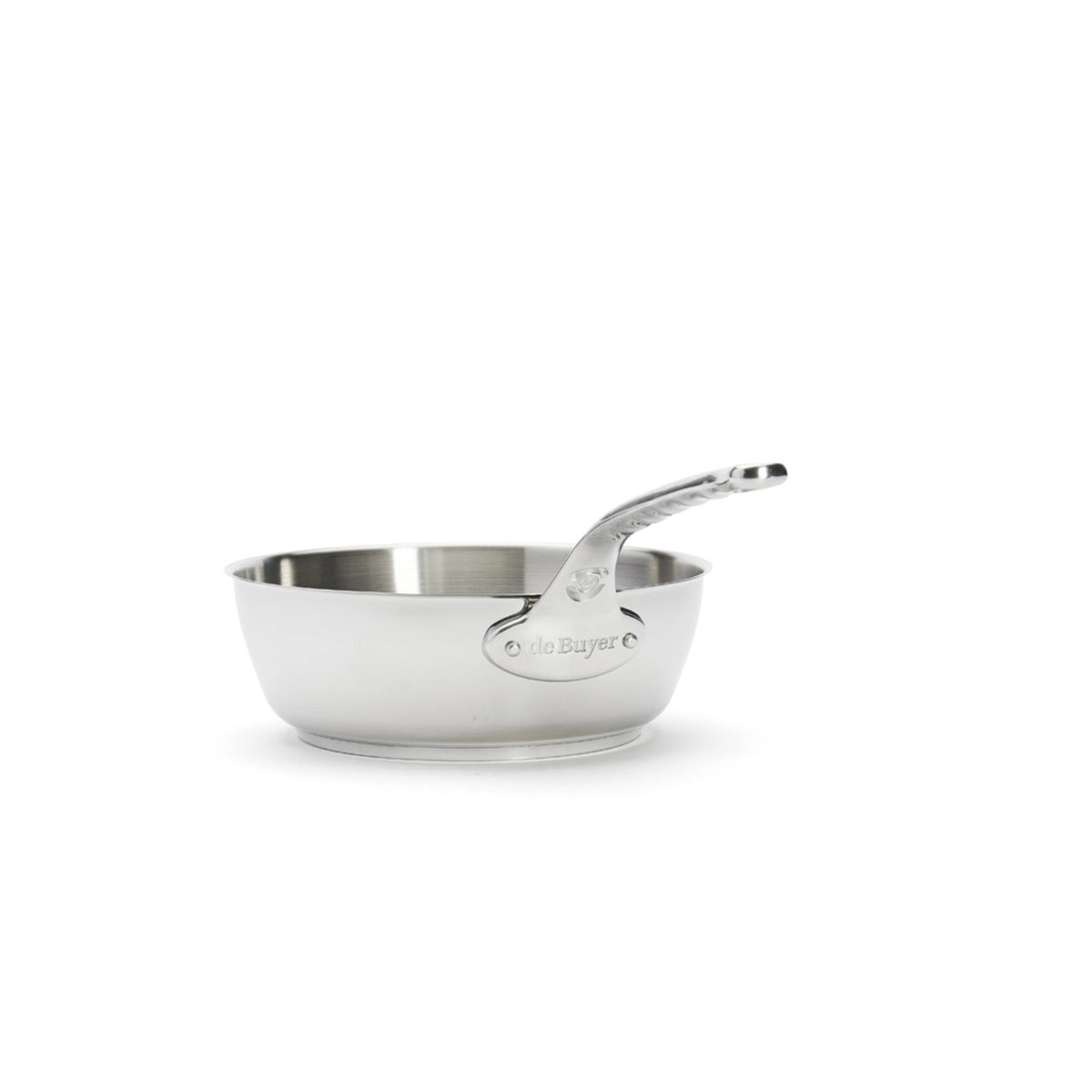 MILADY Sauteuse konisch Ø24cm H: 8cm 3lt., Induktion in Silber präsentiert im Onlineshop von KAQTU Design AG.  ist von de Buyer