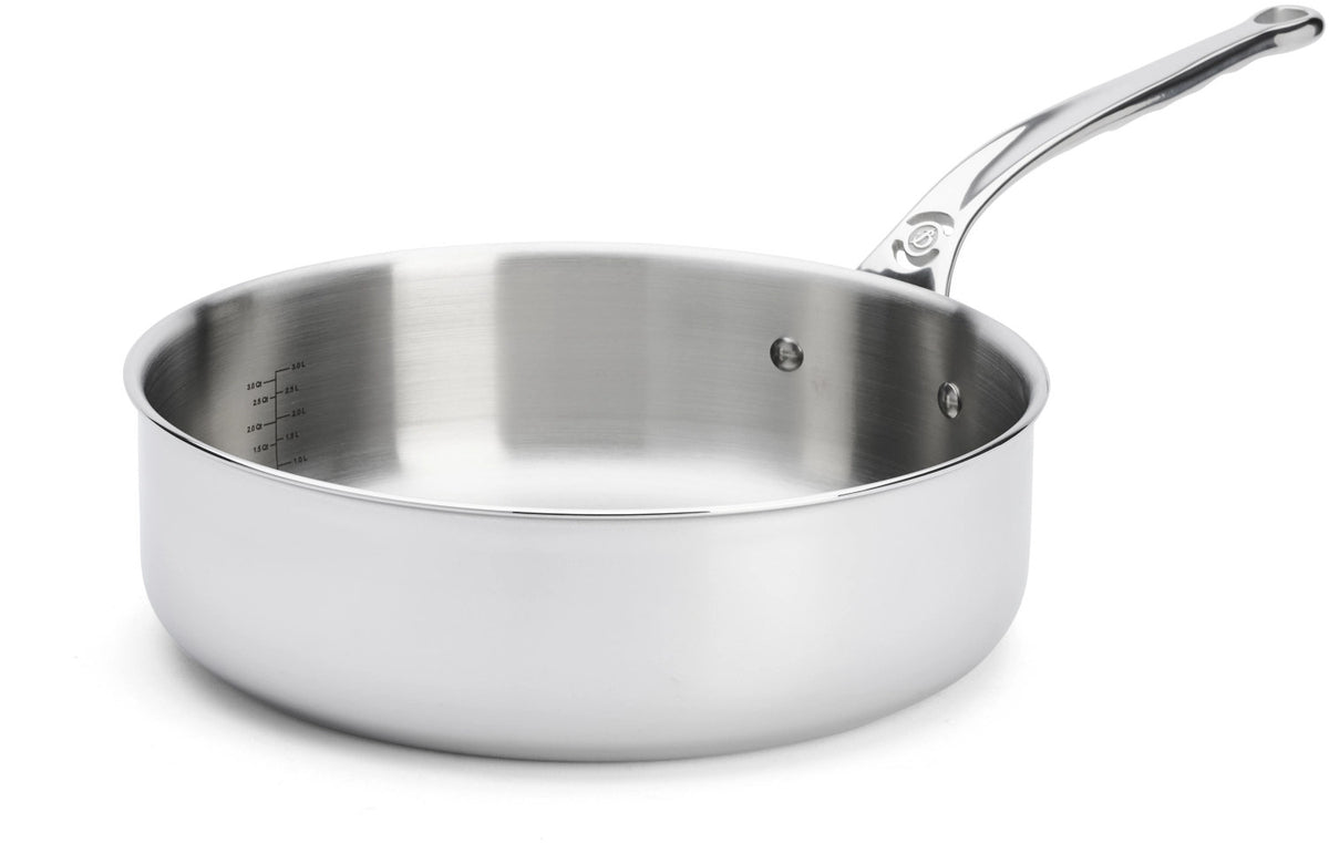 Affinity Sauteuse gerade  Ø 28cm in Silber präsentiert im Onlineshop von KAQTU Design AG.  ist von de Buyer