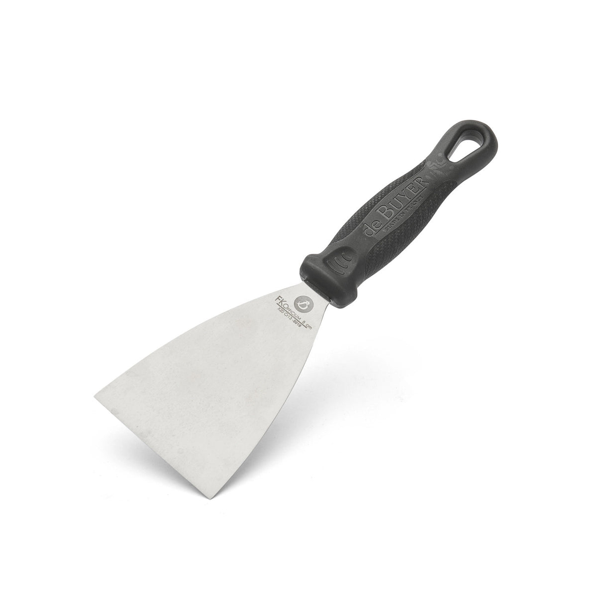 Dreiecksspachtel, Klinge L: 8cm, L: 26.5cm in Silber präsentiert im Onlineshop von KAQTU Design AG. Platte ist von de Buyer