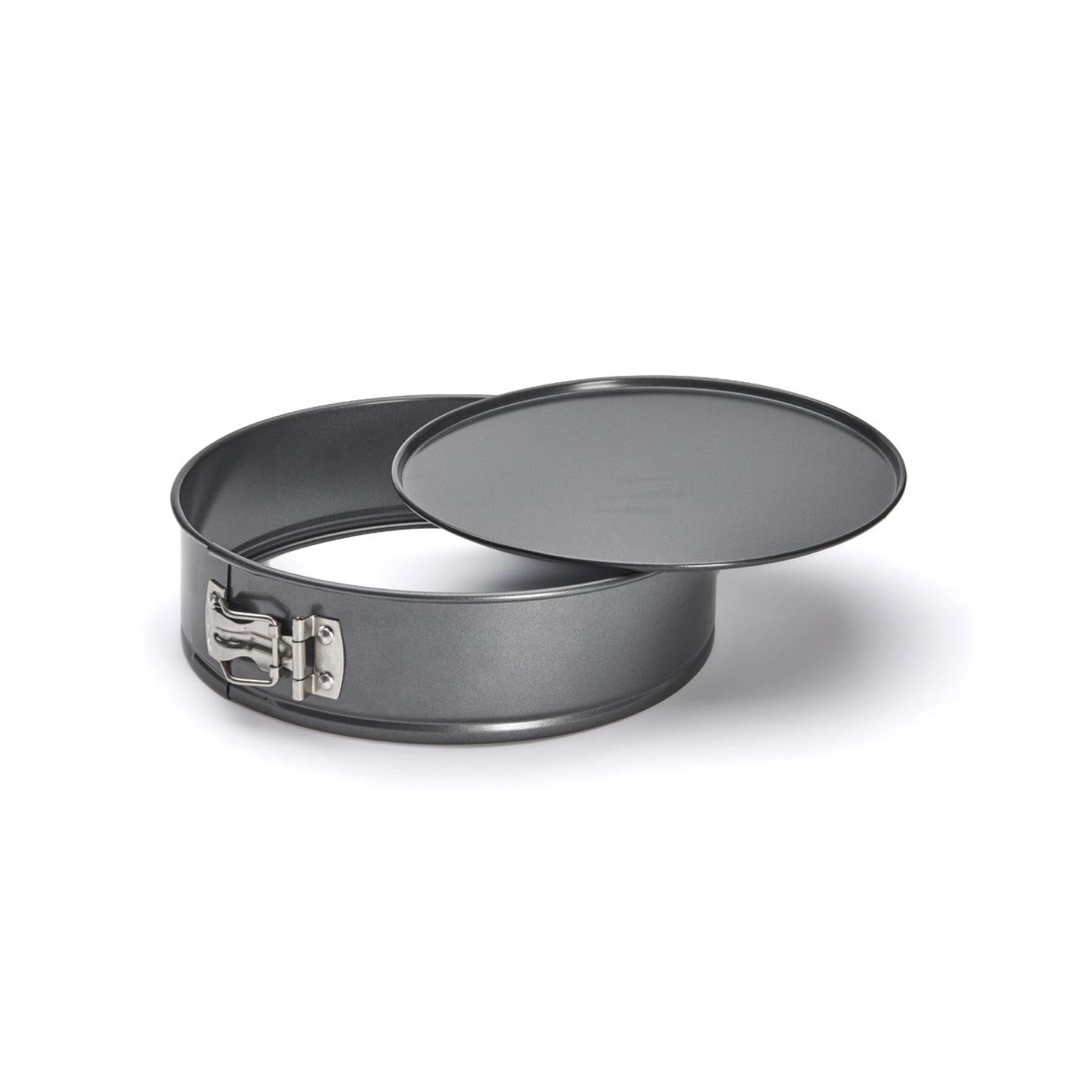 Elegante Springform mit Antihaftbeschichtung, Durchmesser 24 cm, ideal für Kuchen und Torten, von de Buyer, in stilvollem Schwarz.