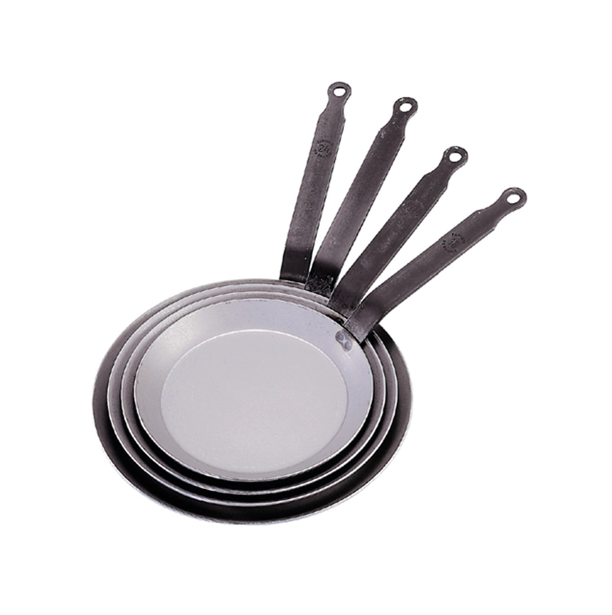 CARBONE PLUS Crêpes Pfanne Ø 22cm, Induktion in Silber präsentiert im Onlineshop von KAQTU Design AG. Bratpfanne ist von de Buyer