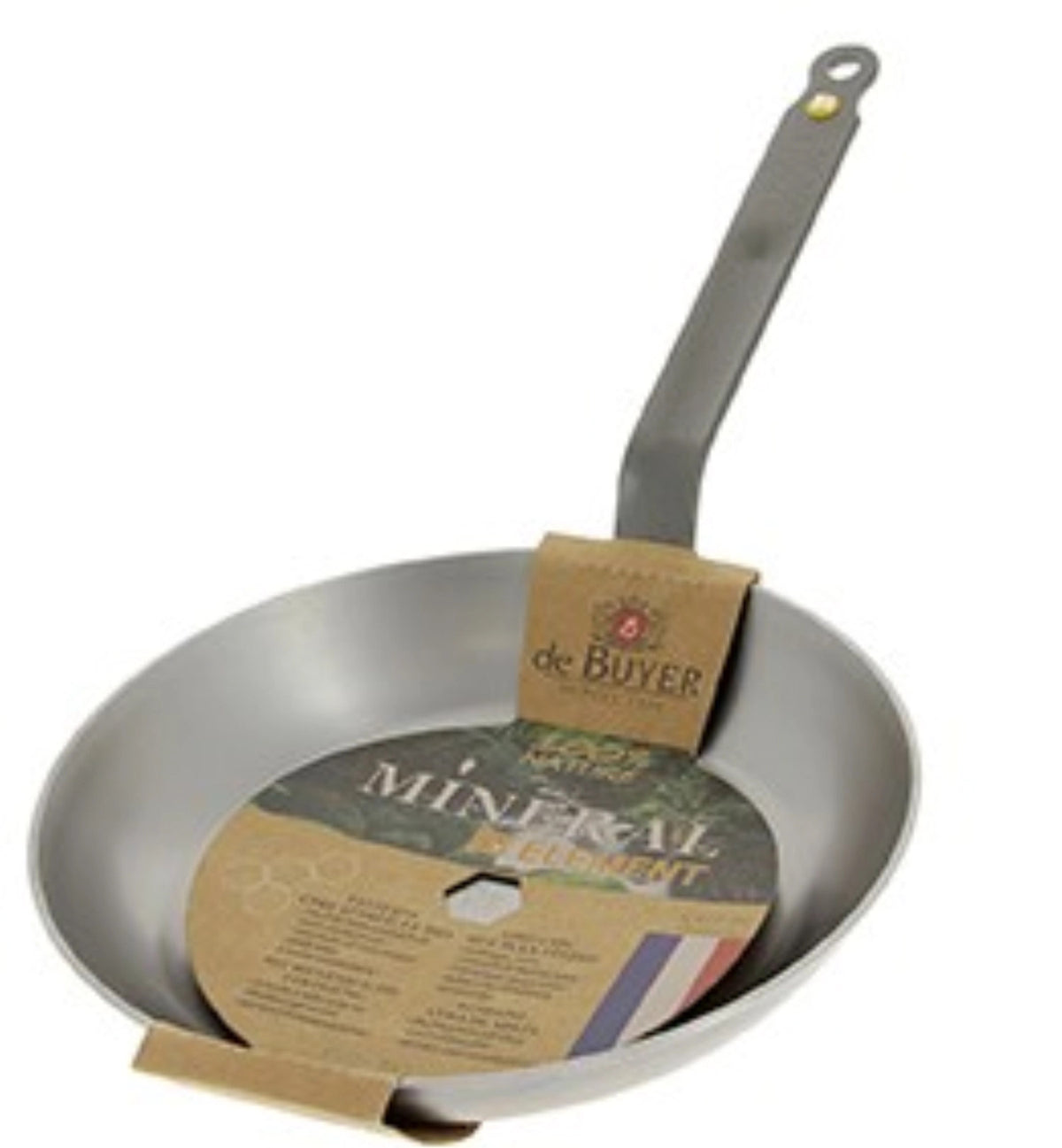 MINERAL B ELEMENT Eisenpfanne Ø 24cm, Induktion in Silber präsentiert im Onlineshop von KAQTU Design AG. Bratpfanne ist von de Buyer