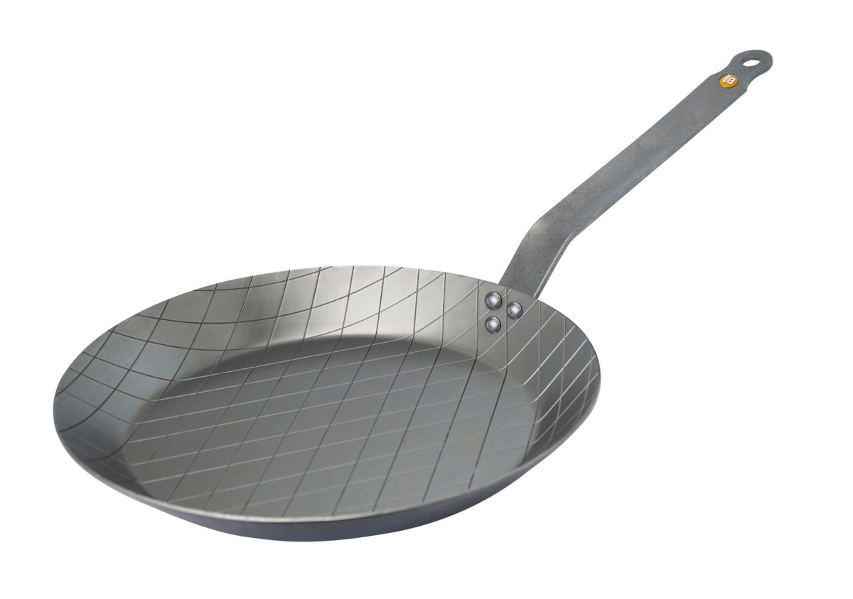 MINERAL B ELEMENT Eisen-Steakpfanne D:28cm Induktion in Silber präsentiert im Onlineshop von KAQTU Design AG. Bratpfanne ist von de Buyer