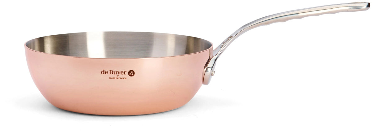 PRIMA MATERA Sauteuse konisch KupferEdelst. Ø24cm,Indukt. in Kupfer präsentiert im Onlineshop von KAQTU Design AG.  ist von de Buyer
