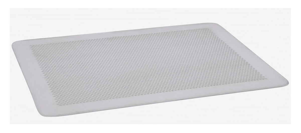 Backblech Alu perforiert flach 40x30cm in Silber präsentiert im Onlineshop von KAQTU Design AG. Backform / Backblech ist von de Buyer