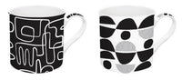 2er Set Graffiti Porzellanbecher 300 ml