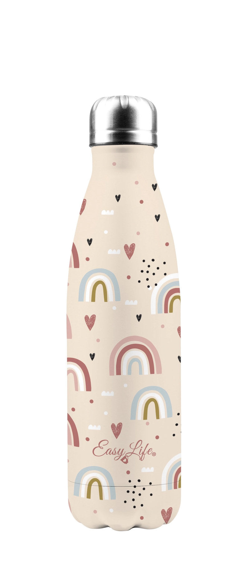 Mehrfarbige doppelwandige Isolierflasche Rainbow aus Edelstahl von Easy Life