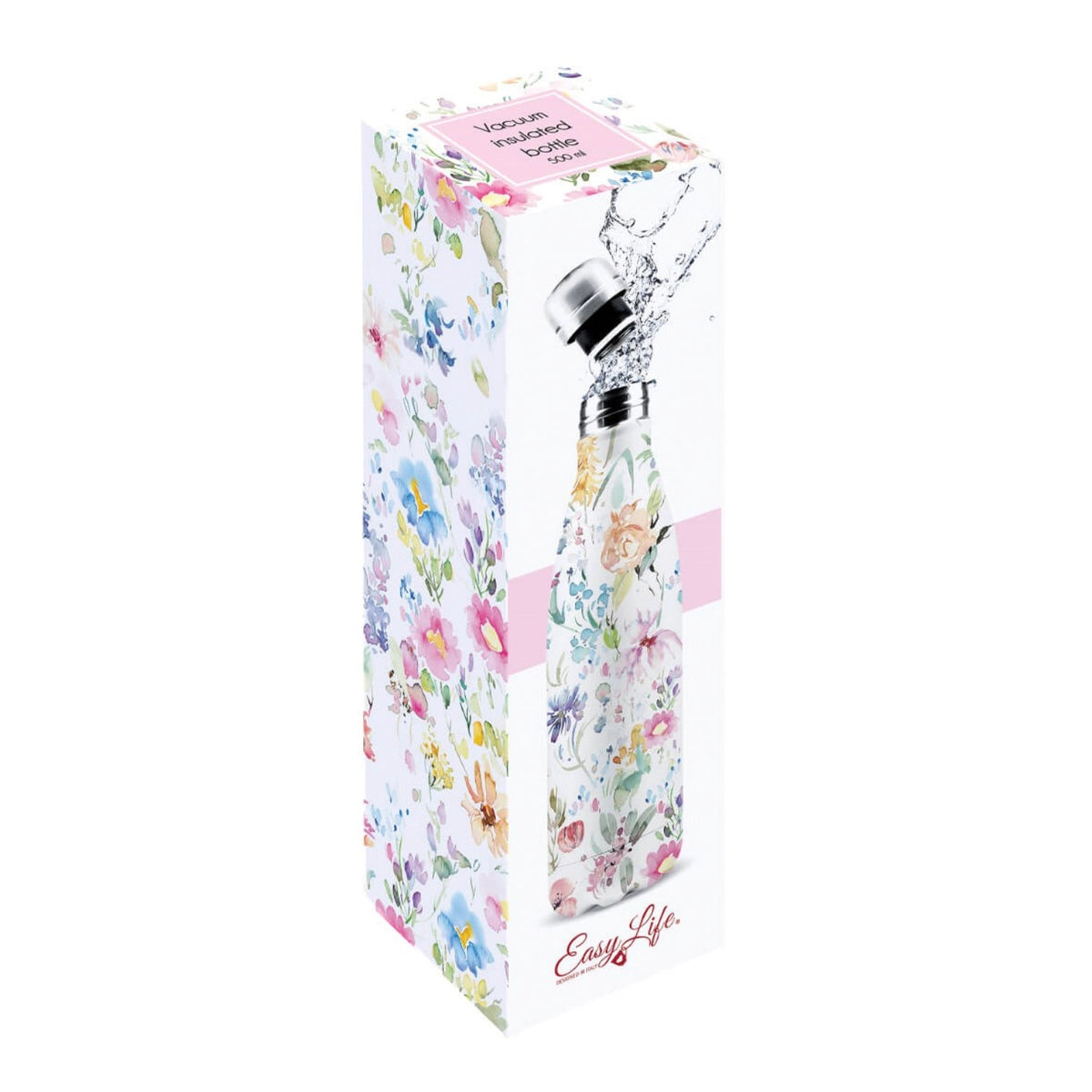 Isolierflaschen doppelw. 500ml, Watercolour in Mehrfarbig präsentiert im Onlineshop von KAQTU Design AG. Kanne ist von Easy Life