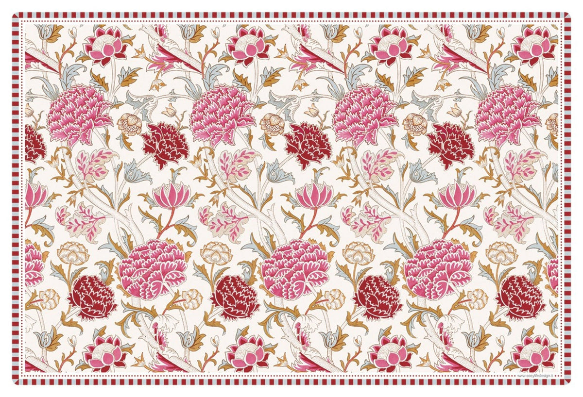 William Morris Pink Tischset, 45x30cm in Pink präsentiert im Onlineshop von KAQTU Design AG. Tischset ist von Easy Life