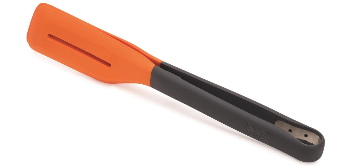 Wender Zange, grau orange, 30x6.5x2.8 cm in Orange präsentiert im Onlineshop von KAQTU Design AG. Pfannenwender ist von Joseph Joseph