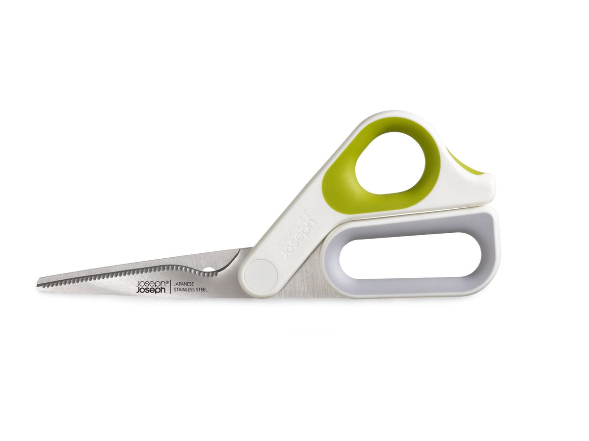 PowerGrip Küchenschere, weiss grün, 22.4x9.1x1.8cm in Grün präsentiert im Onlineshop von KAQTU Design AG. Küchenhelfer ist von Joseph Joseph
