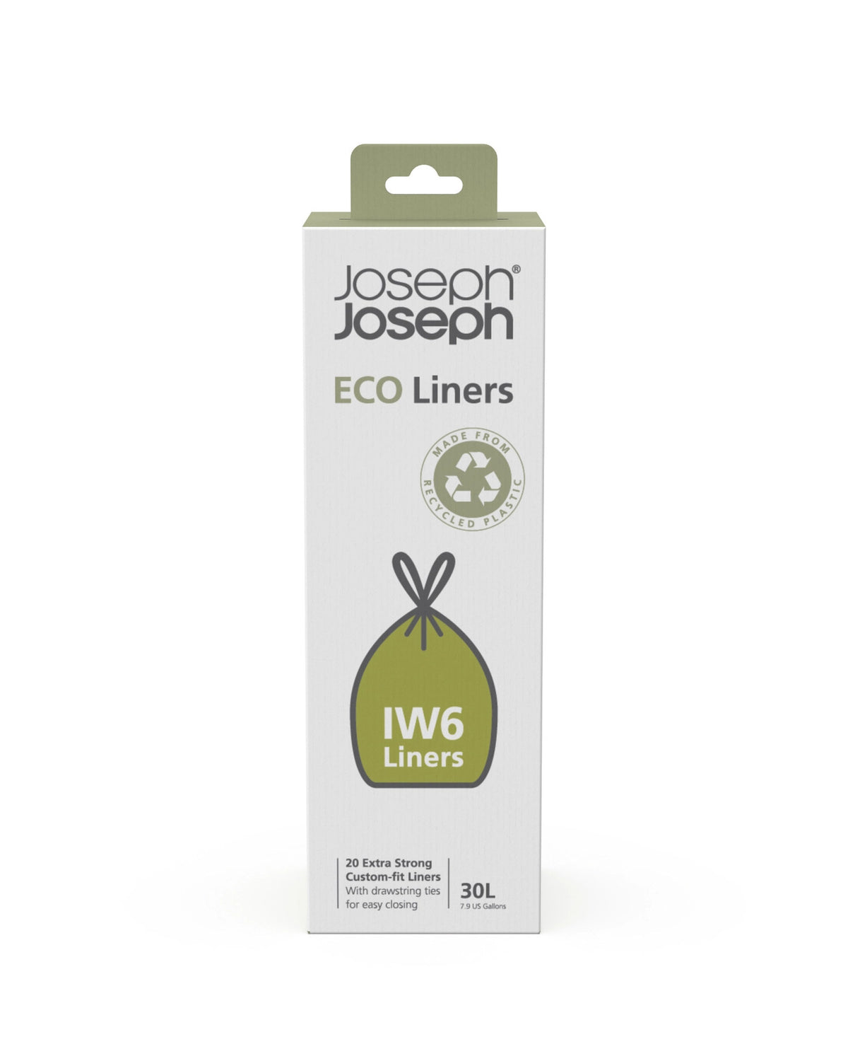 IW4 30 L Eco Müllbeutel Recycelte Müllbeutel 20erPack in Silber präsentiert im Onlineshop von KAQTU Design AG. Mülleimer ist von Joseph Joseph
