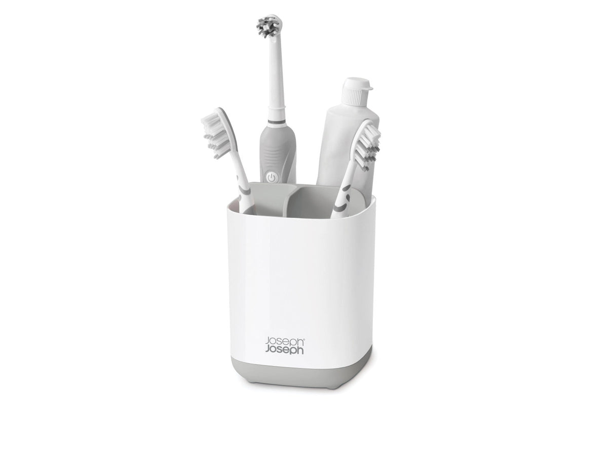 EasyStore Zahnbürstenhalte in Grau präsentiert im Onlineshop von KAQTU Design AG. Zahnputz ist von Joseph Joseph