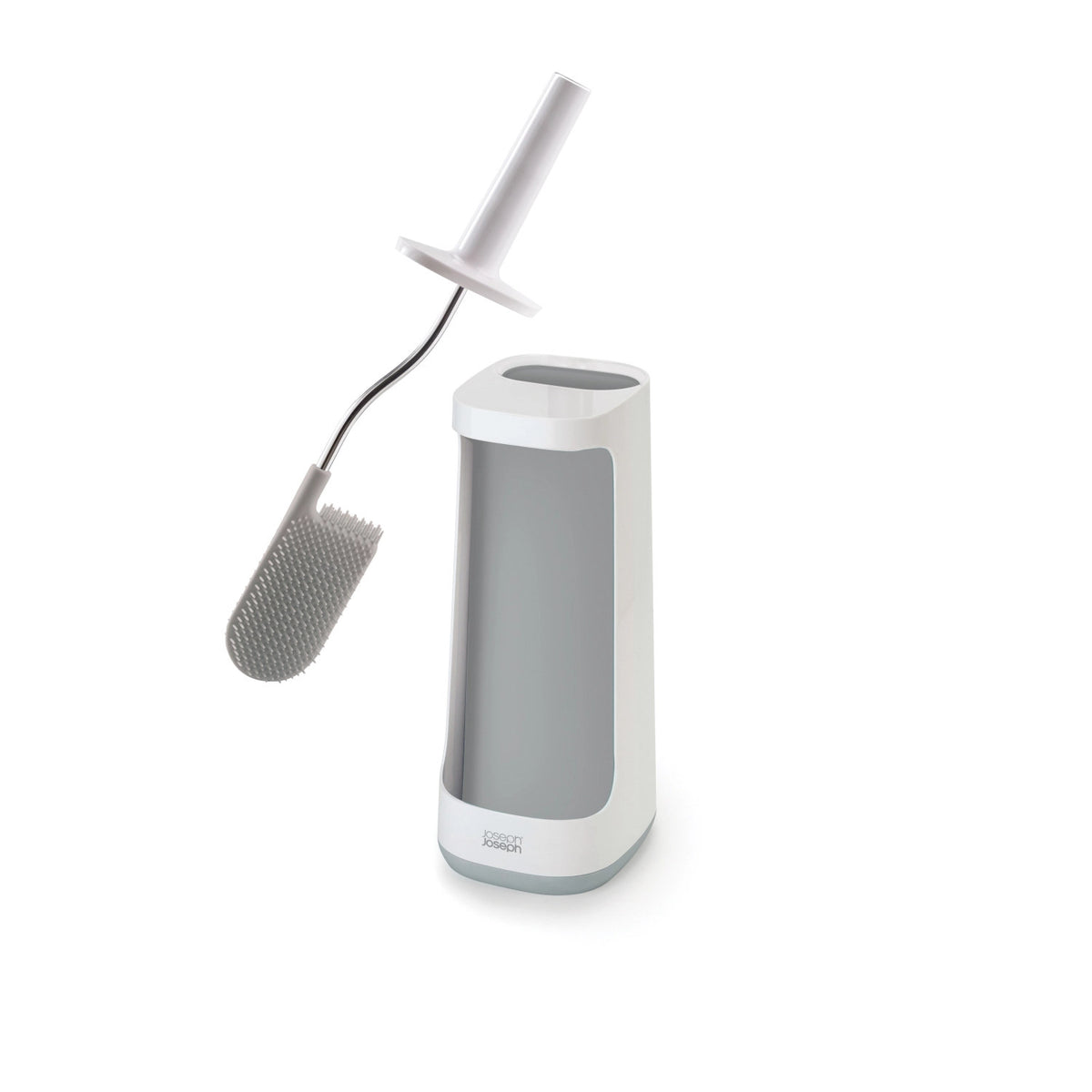 Flex Plus Toilettenbürste m. Fach weiss grau, 11.4x13.6x45 in Weiss präsentiert im Onlineshop von KAQTU Design AG. Toilettenartikel ist von Joseph Joseph
