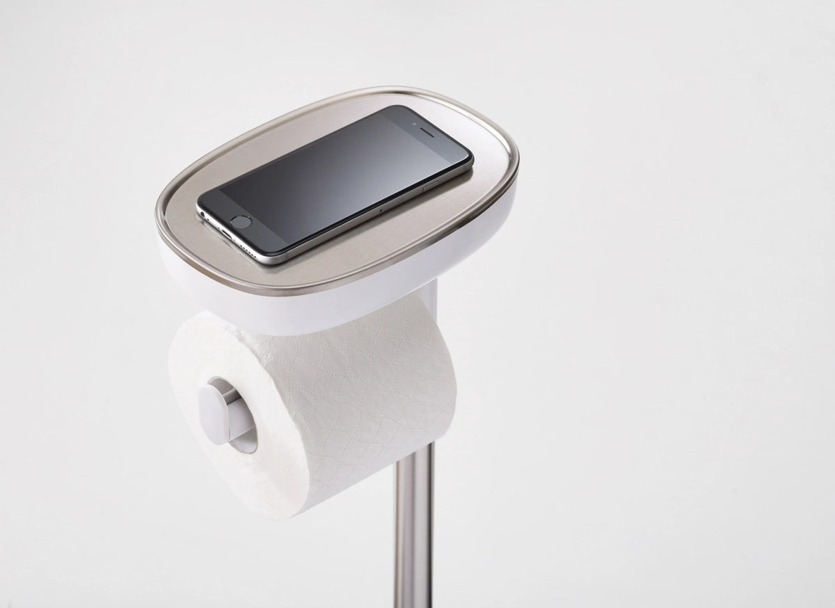 EasyStore Toilettenpapier-Ständer in Weiss präsentiert im Onlineshop von KAQTU Design AG. Toilettenartikel ist von Joseph Joseph