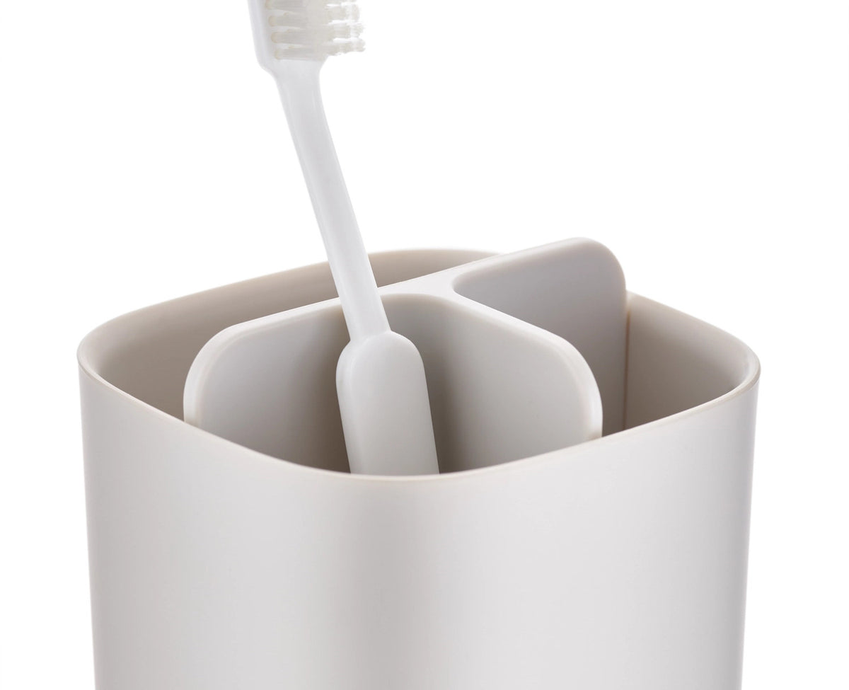 EasyStore Zahnbrüstenhalter ecru in Beige präsentiert im Onlineshop von KAQTU Design AG. Zahnputz ist von Joseph Joseph