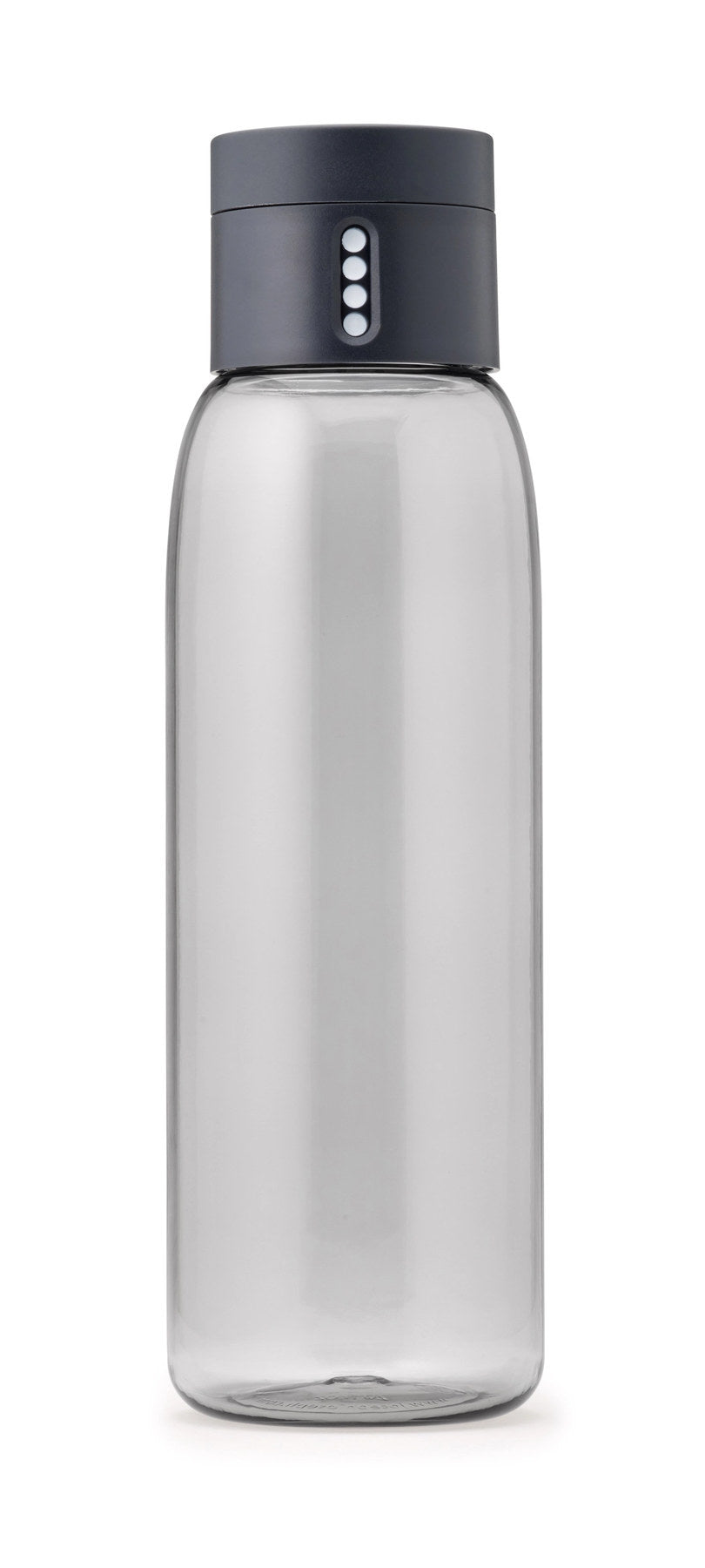 Dot Trinkflasche, transp. grau, 600 ml in Silber präsentiert im Onlineshop von KAQTU Design AG.  ist von Joseph Joseph