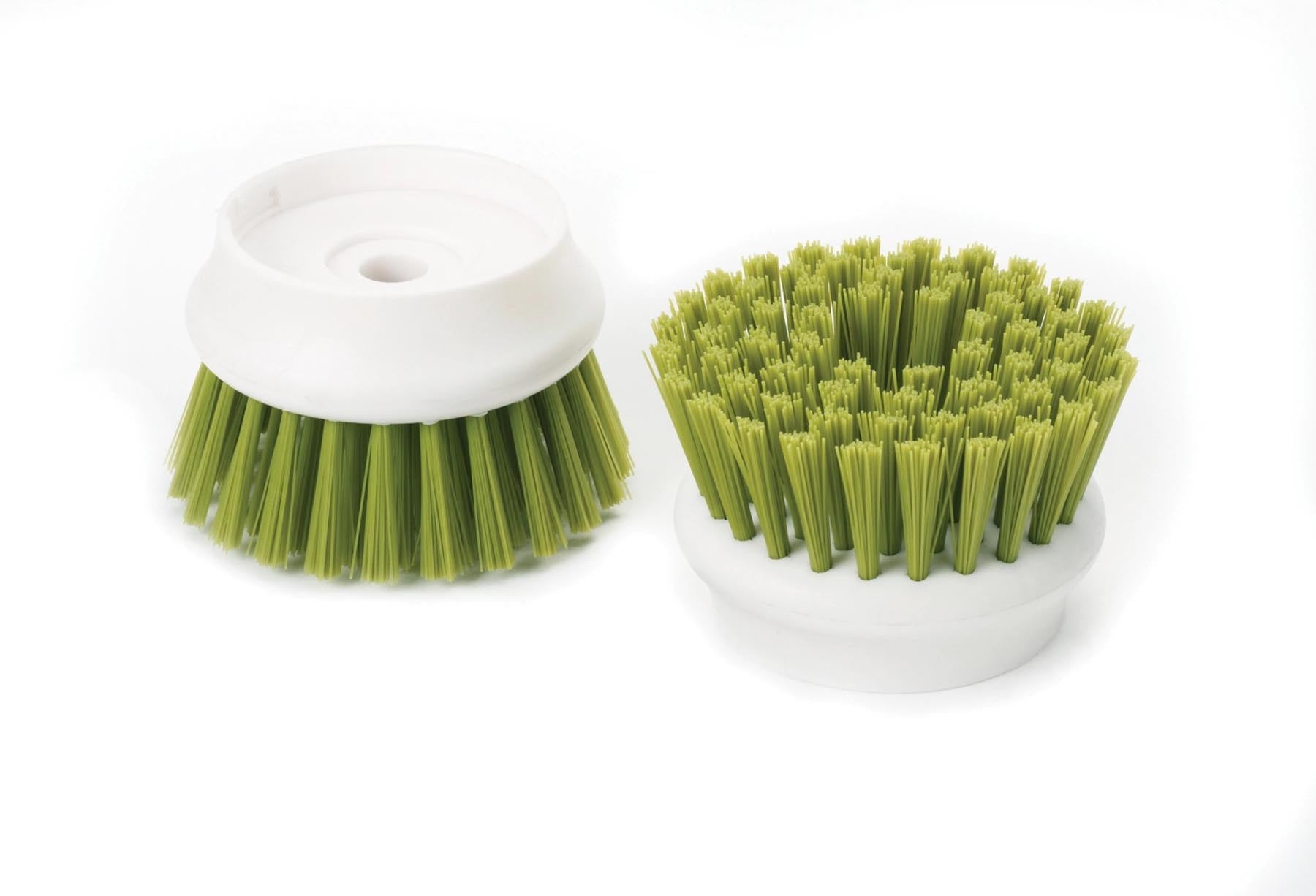 Moderne grüne PalmScrub Reinigungsbürste von Joseph Joseph, ideal für effektives Abwaschen und hygienische Reinigung in der Küche.