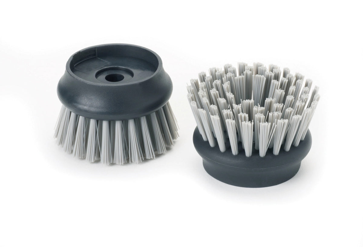 PalmScrub Reinigungsbürste, grau in Silber präsentiert im Onlineshop von KAQTU Design AG. Abwasch ist von Joseph Joseph